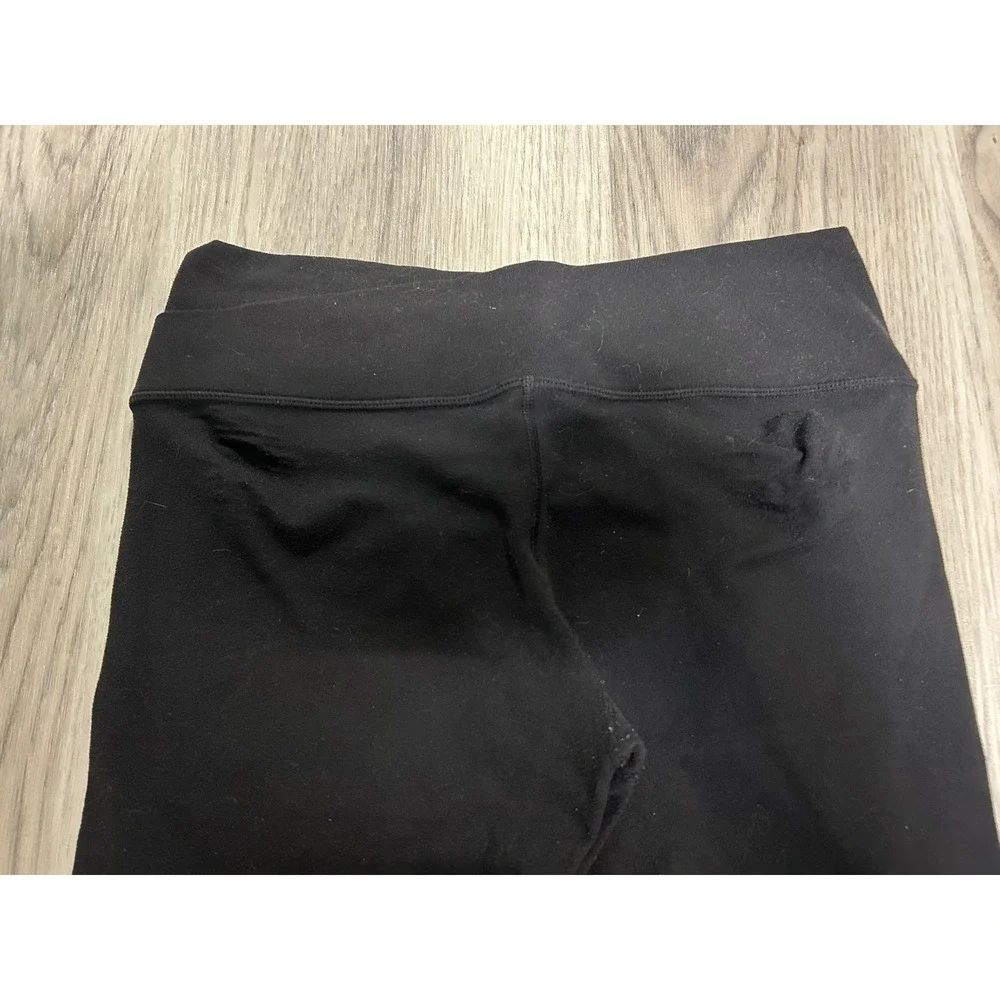 Lululemon DAMAGED Black Cropped Leggings Pants Women Size 6 Athleisure Yoga‎